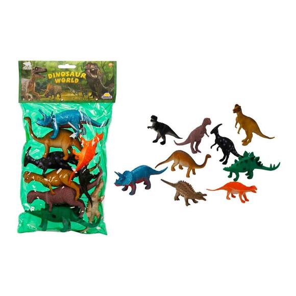 Crazoo Figür Dinozorlar Dünyası Büyük Poşet 9Lu S00000714