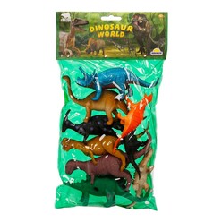 Crazoo Figür Dinozorlar Dünyası Büyük Poşet 9Lu S00000714 - Thumbnail
