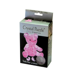 Crystal Puzzle 3D Ayıcık Pembe 41 Parça 90314 - Thumbnail