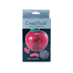 Crystal Puzzle 3D Elma Kırmızı 44 Parça 90005 - Thumbnail