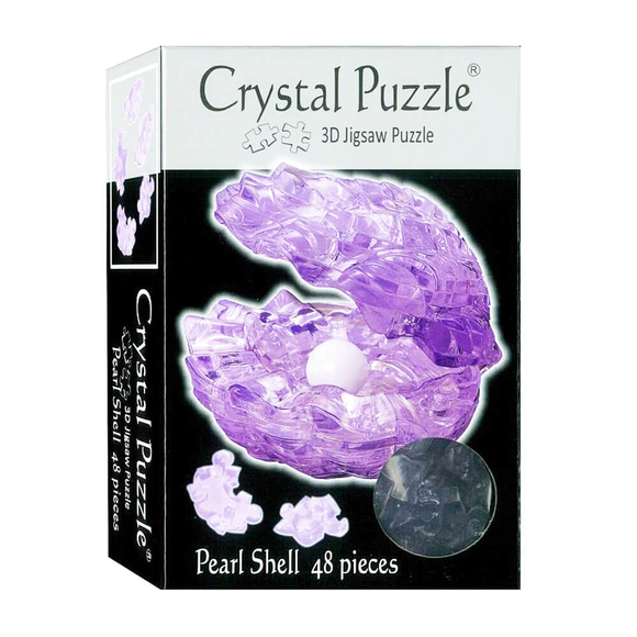 Crystal Puzzle 3D İstiridye ve İnci Şeffaf 48 Parça 90121