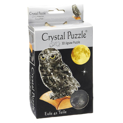 Crystal Puzzle 3D Siyah Baykuş 42 Parça 90247 - Thumbnail