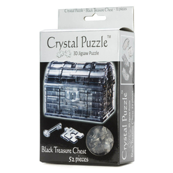 Crystal Puzzle 3D Siyah Hazine Sandığı 52 Parça 90017 - Thumbnail