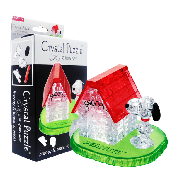 Crystal Puzzle 3D Snoopy & House 50 Parça 90227