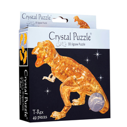 Crystal Puzzle 3D T-Rex Kahverengi 49 Parça 90134 - Thumbnail