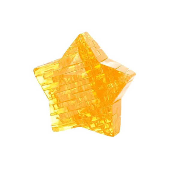 Crystal Puzzle 3D Yıldız Sarı 38 Parça 90008