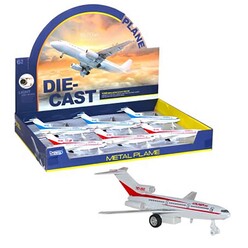 CToys Pull Back Alloy Plane With Sound&Lights 180-7 - Thumbnail