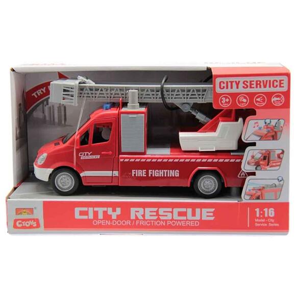 CToys Sesli Ve Pilli Sepei İtfaiye 1:16 WY596A