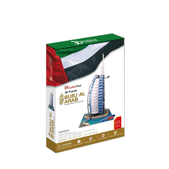 CubicFun 3D Puzzle Burj Al Arab Dubai MC101H