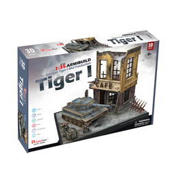 CubicFun 3D Puzzle German Tiger I Mid Production JS4201H - Thumbnail