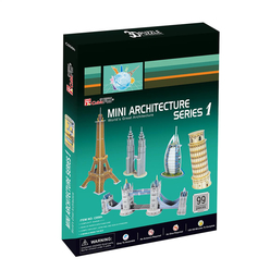 CubicFun 3D Puzzle Mini Mimari Yapılar Seri 1 C056H - Thumbnail