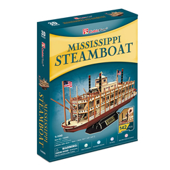 CubicFun 3D Puzzle Mississippi Steamboat T4026H - Thumbnail