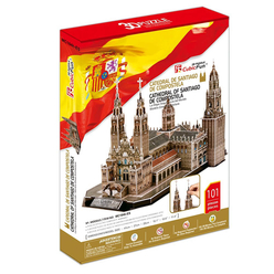 CubicFun 3D Puzzle Santiago de Compostela Katedrali İspanya MC184H - Thumbnail