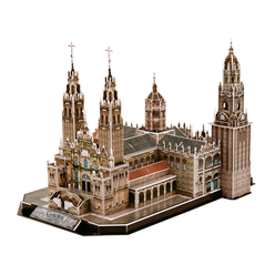 CubicFun 3D Puzzle Santiago de Compostela Katedrali İspanya MC184H - Thumbnail