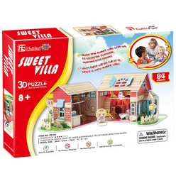 CubicFun 3D Puzzle Sevimli Villa P615H - Thumbnail