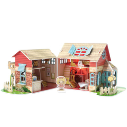 CubicFun 3D Puzzle Sevimli Villa P615H - Thumbnail