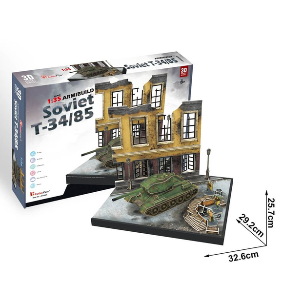 CubicFun 3D Puzzle Soviet T3485 Dioroma Set JS4202H