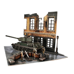CubicFun 3D Puzzle Soviet T3485 Dioroma Set JS4202H - Thumbnail