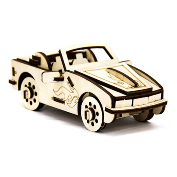 D3D Ahşap Puzzle Cabriolet