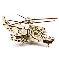 D3D Ahşap Puzzle Helicopter Hokum-A - Thumbnail