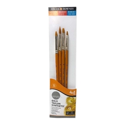 Daler Rowney - Daller Rowney Gold Taklon Sentetik Fırça Seti 4 lü 216920403