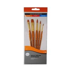 Daler Rowney - Daller Rowney Gold Taklon Sentetik Fırça Seti 5’li 216920502
