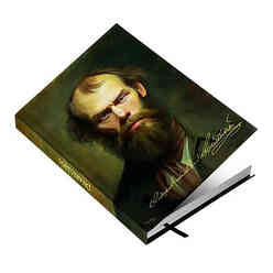 Dark Dostoyevski Yazarlar Serisi Çizgisiz Defter - Thumbnail