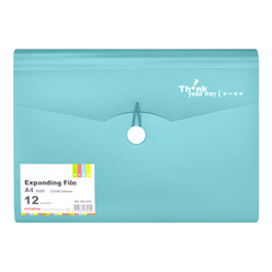 Databank - Databank Körüklü Dosya 12 Bölmeli Mavi A4-12S-27A