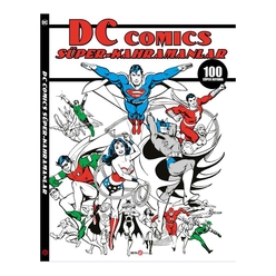 DC Comics Süper Kahramanlar 100 Süper Boyama - Thumbnail
