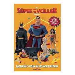 Beta Kids - Dc Süper Evciller Takımı – Eğlenceli Oyun Ve Boyama Kitabı