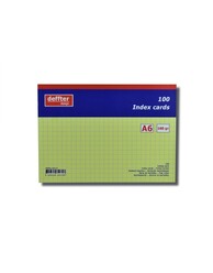 Deffter - Deffter 64130-7 İndex Kartı A6 Sarı Kareli