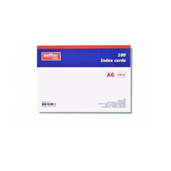 Deffter - Deffter 64270-0 İndex Kartı A6 Beyaz Düz