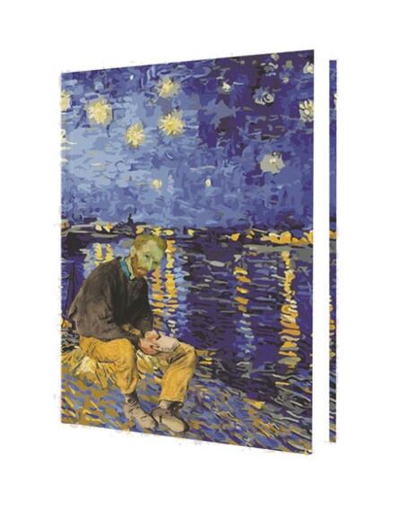 Deffter 645787 Art Of Word Van Gogh Bedroom In Starry Night 14x20 Çizgili 96yp.