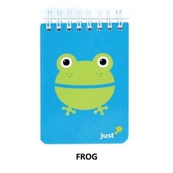 Deffter - Deffter Just A7 Bloknot Sert Kapak Spiralli Defter 70yp. Frog Çizgisiz 644759