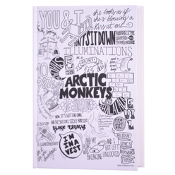 Deffter Music Of The Word Arctic Monkeys Çizgili Not Defteri 14x20 cm 64745-3 - Thumbnail