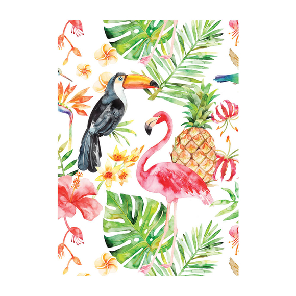 Deffter Paradise Flamingos Sert Kapak 64417-9