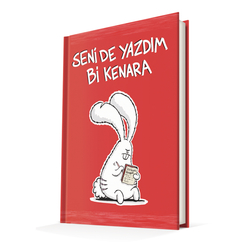 Deffter Seni de Yazdım Bi Kenara/Sert Kapaklı Çizgili 14x20 Cm - Thumbnail