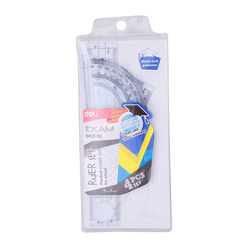 Deli - Deli Cetvel Çizim Seti 4 Parça Mavi G01903