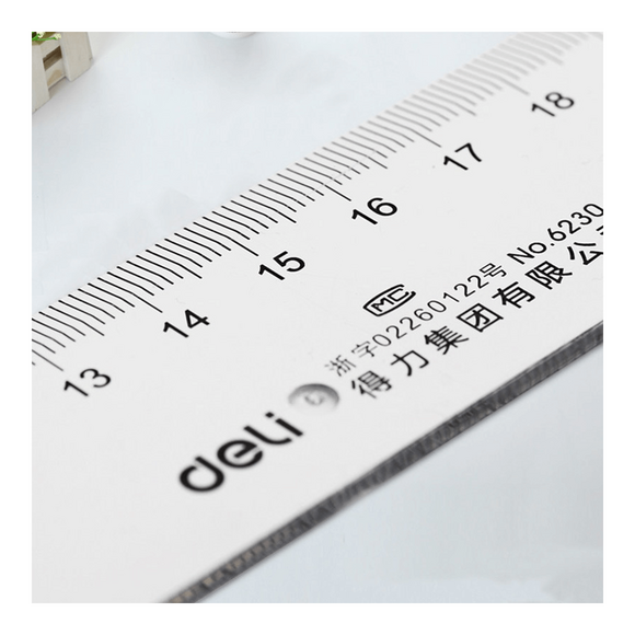 Deli Cetvel Şeffaf 20 cm G00212