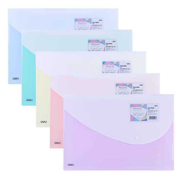 Deli Çıtçıt Dosya Pastel Renk (5 Renk) E5506 / 100003239