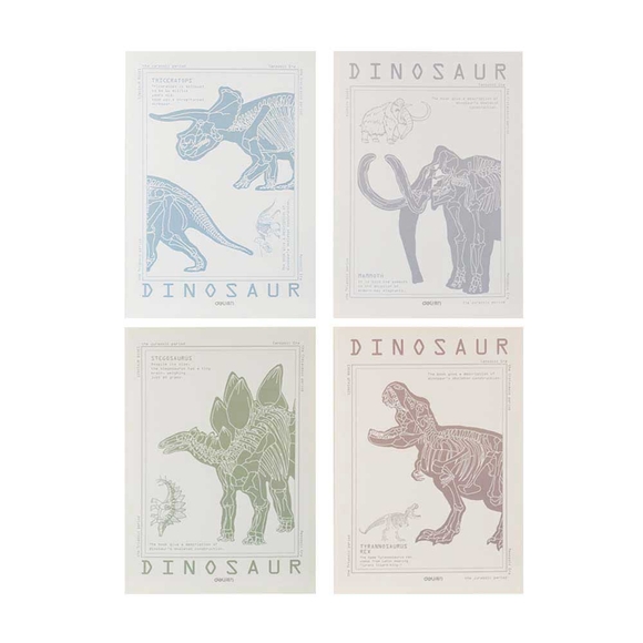 Deli Dinozor Serisi B5 40 Yp. Dikişli Çizgili Defter FB540