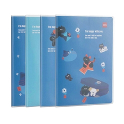 Deli - Deli EVA Kapaklı Happy W/U 72 Yp. Çizgili Defter N303