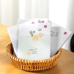 Deli EVA Kapaklı Jolly Happy 72 Yp. Çizgili Defter N301 - Thumbnail