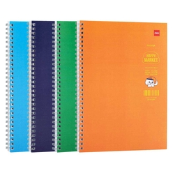 Deli Happy Market B5 60 Yp. Spiralli Defter LB560 - Thumbnail