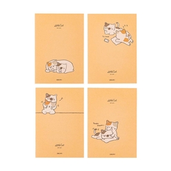 Deli Little Cat Sewing Notebook Çizgili A5 40Yp. FA540 - Thumbnail