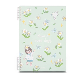 Deli Loose-Leaf (3 kapak hediyeli)Notebook A4 Çizgili 24505 - Thumbnail