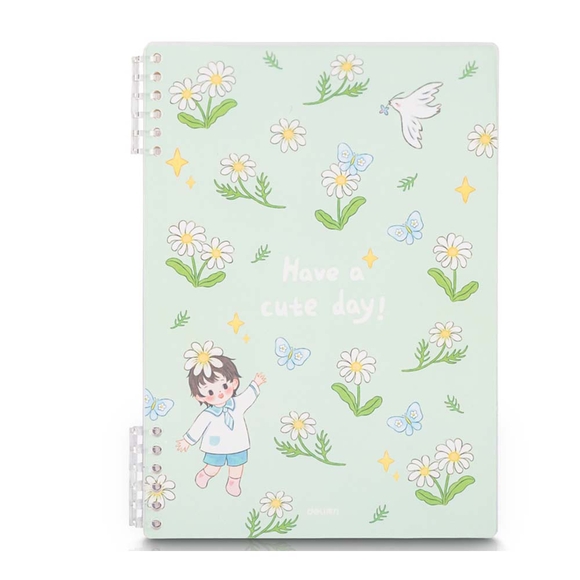 Deli Loose-Leaf (3 kapak hediyeli)Notebook A4 Çizgili 24505