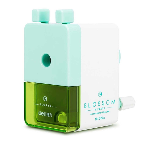 Deli Masa Üstü Blossom Yeşil Kalemtraş 0744