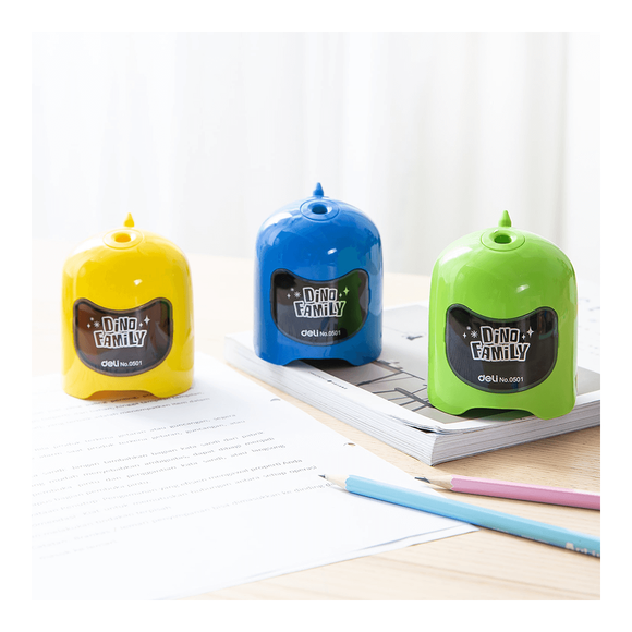 Deli Masa Üstü Kalemtraş Pilli Dinozor 0501