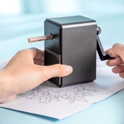 Deli Masa Üstü Siyah Ahşap Sivrilik Ayarlı Kalemtraş 71160 - Thumbnail